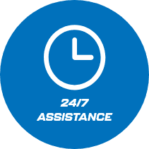 24/7 customer assistance