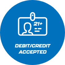 Accept all major credit and debit cards